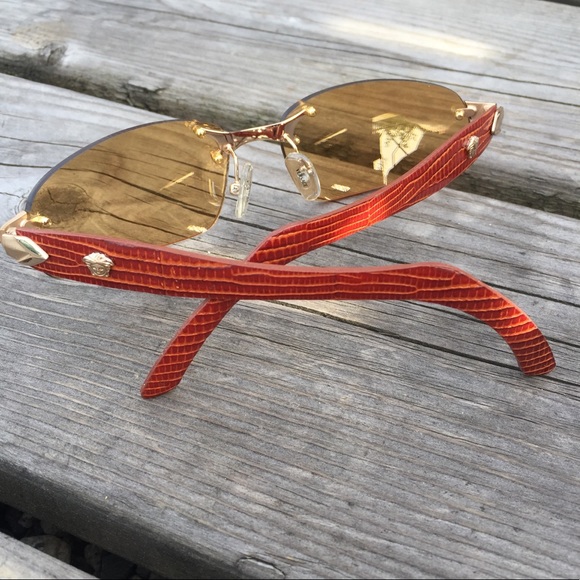 Vintage Versace Rimless Sunglasses - Picture 3 of 16